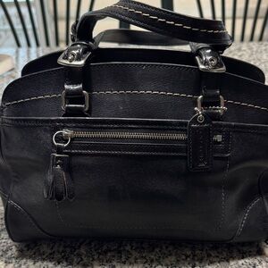 Coach Black Leather Satchel